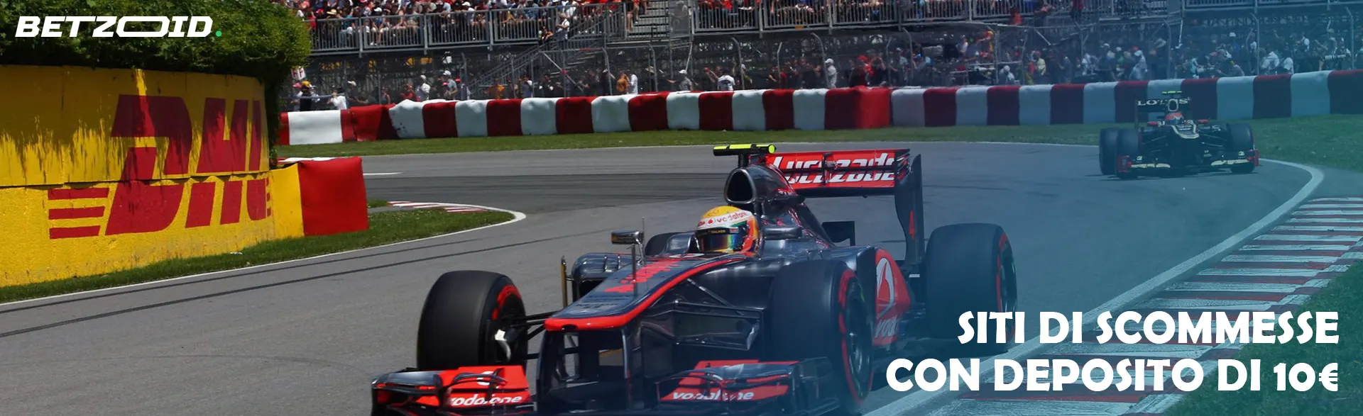 Auto da corsa in pista durante la competizione di Formula 1.