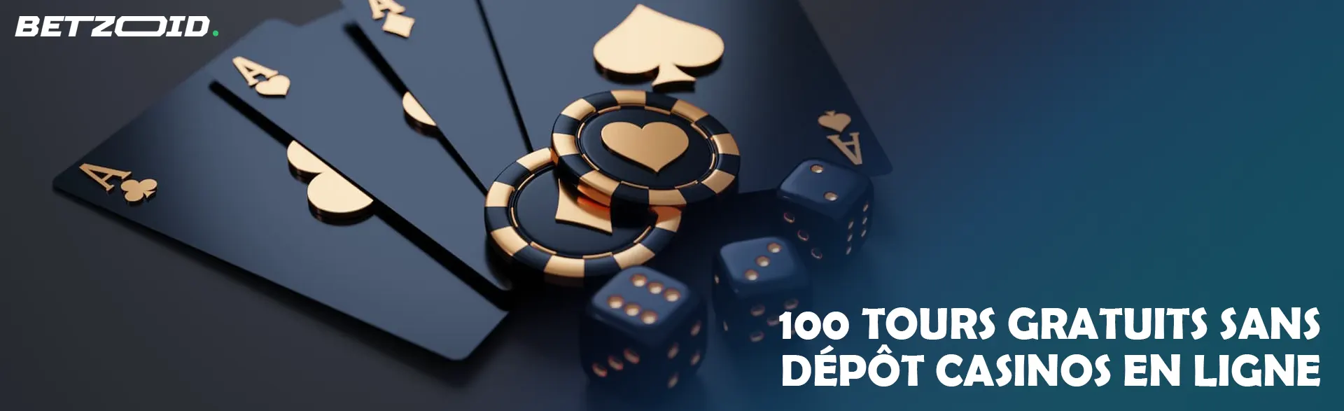 Cartes et jetons sur fond sombre.