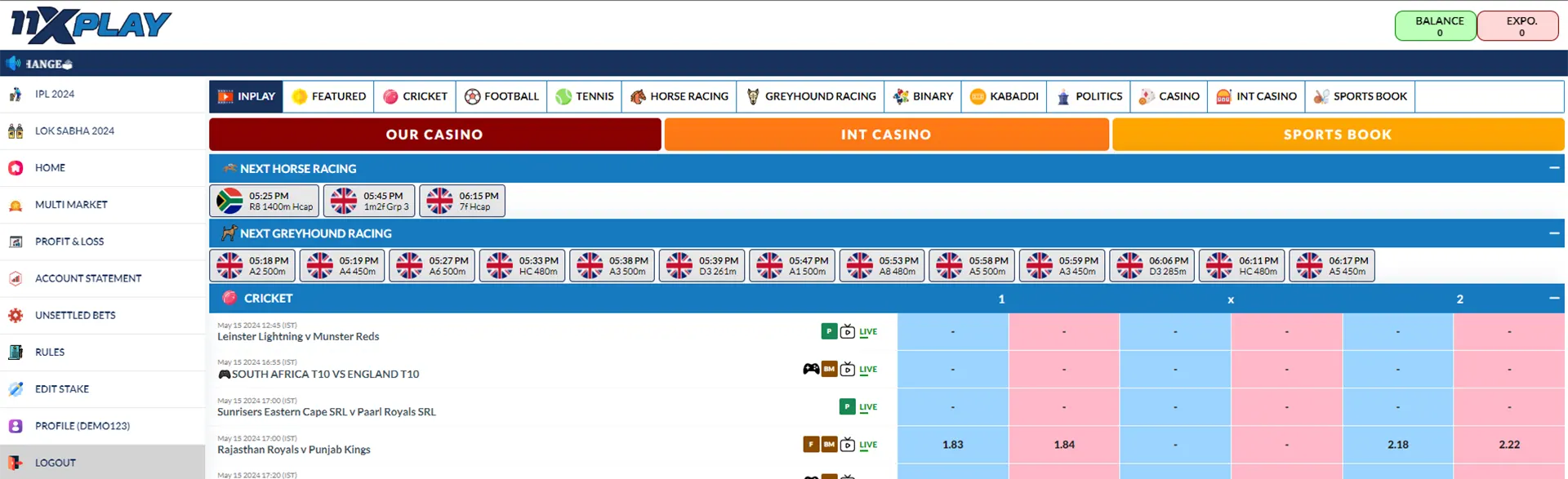 11xplay India betting platform review.