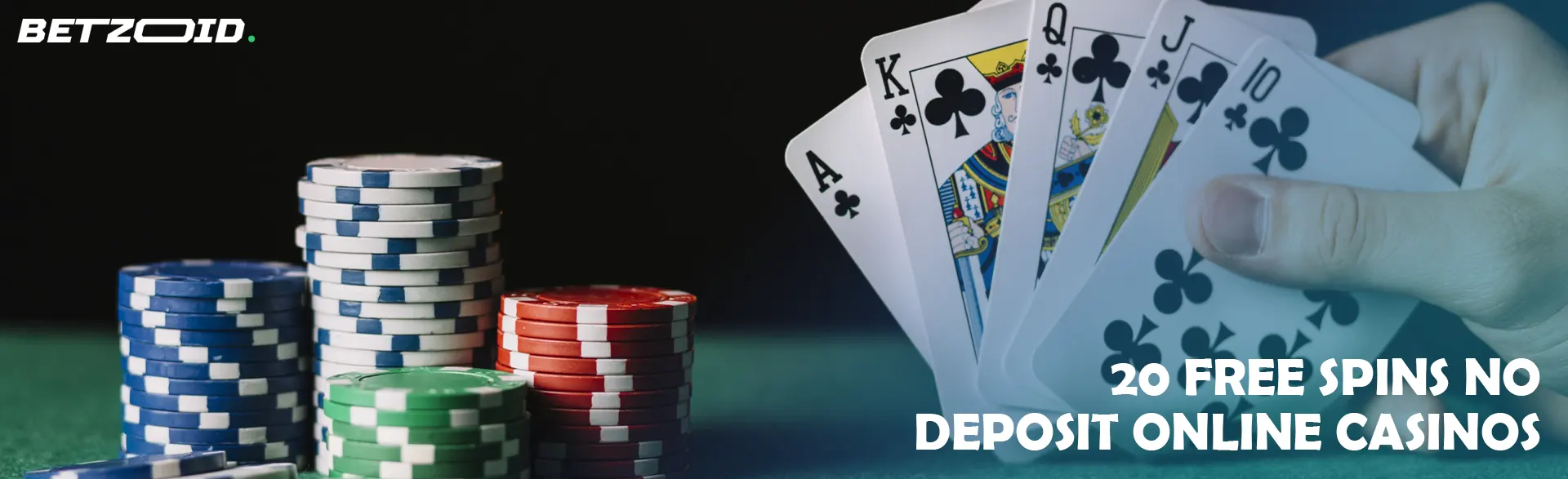 The player holds the cards next to the casino chips.