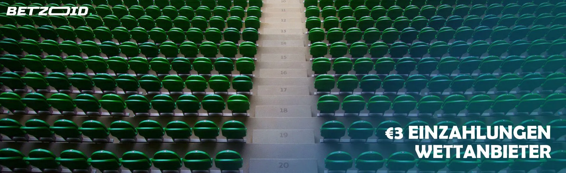 Leere Fußballtribünen. 