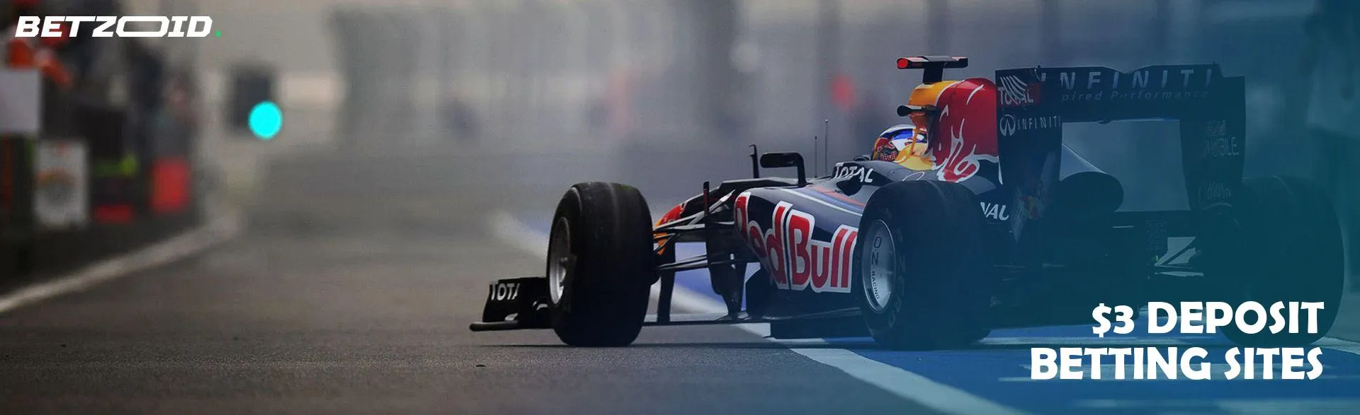 Formula 1 car on the track.