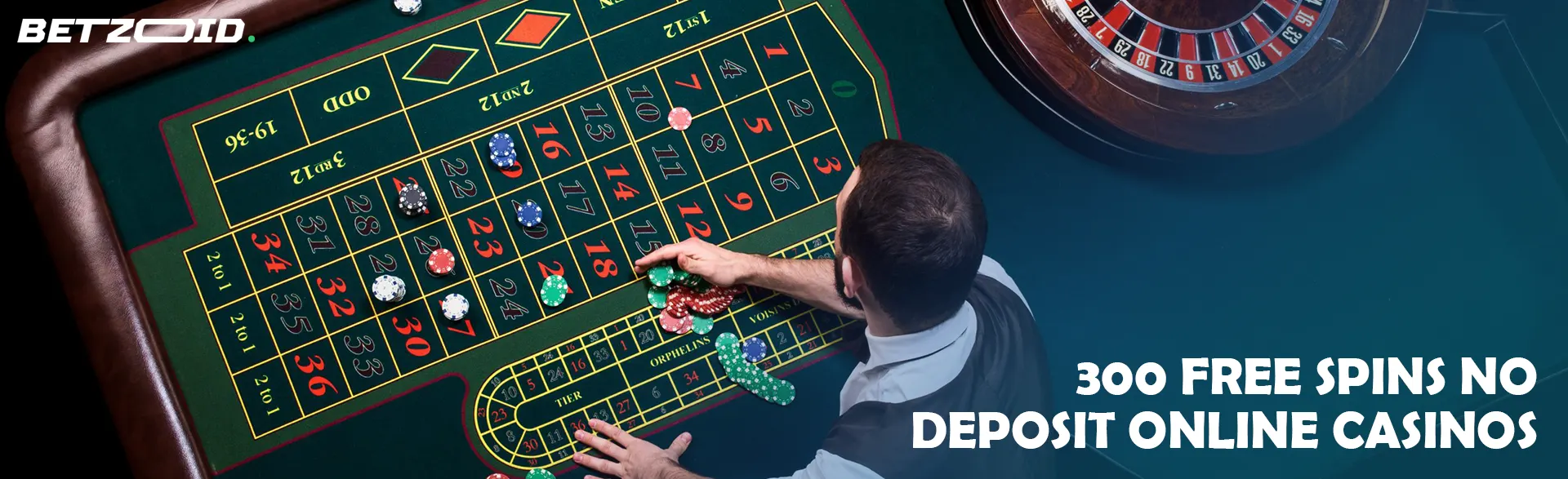 The croupier places the chips on the roulette table.