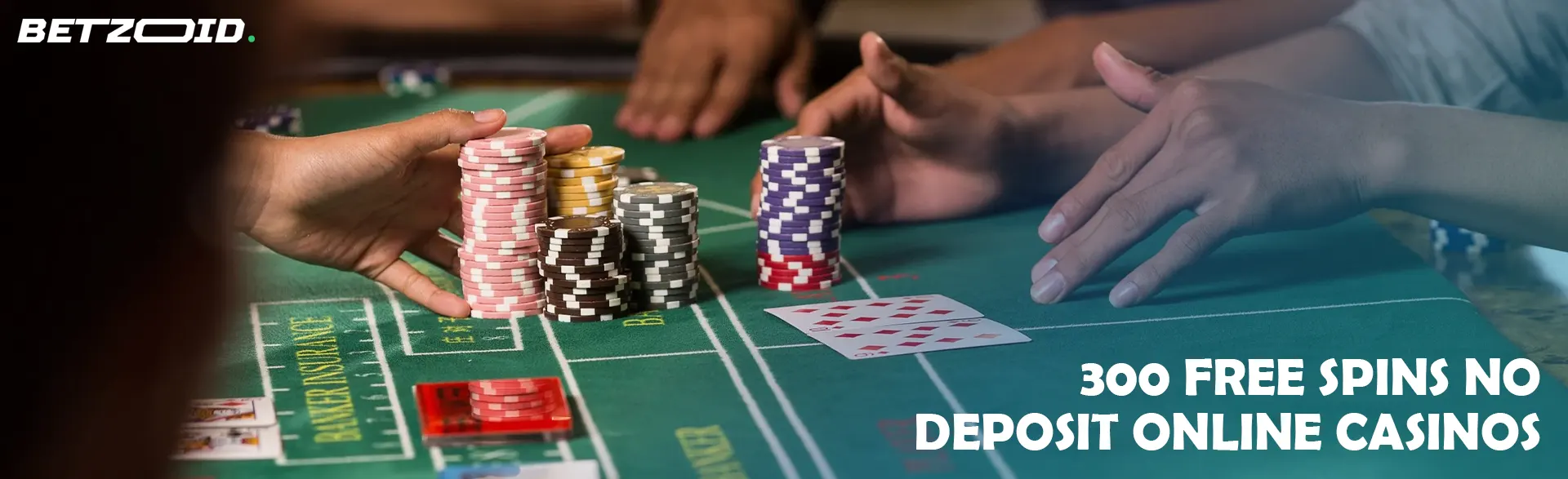 Players place bets with chips on the casino table.