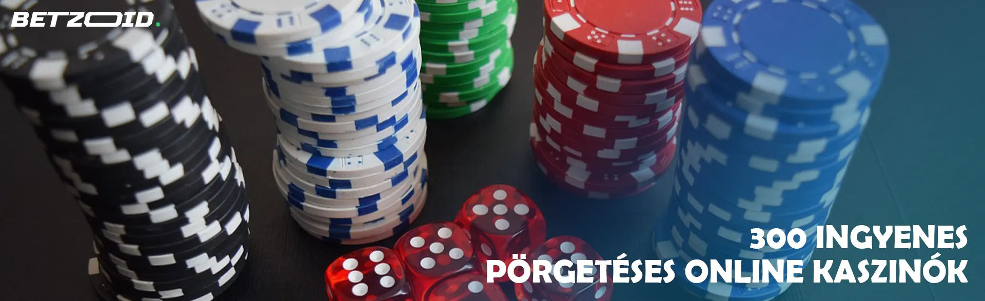 Zsetonhalmok a kockák mellett.