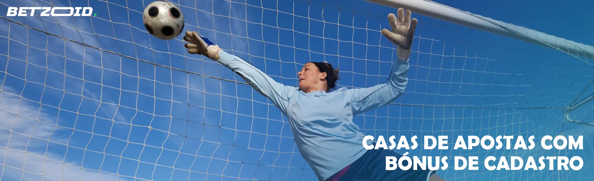 O goleiro pega a bola perto do gol.