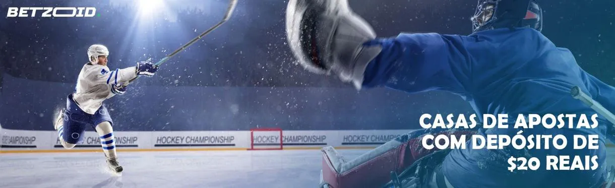 Jogadores de hóquei em ação durante uma partida.