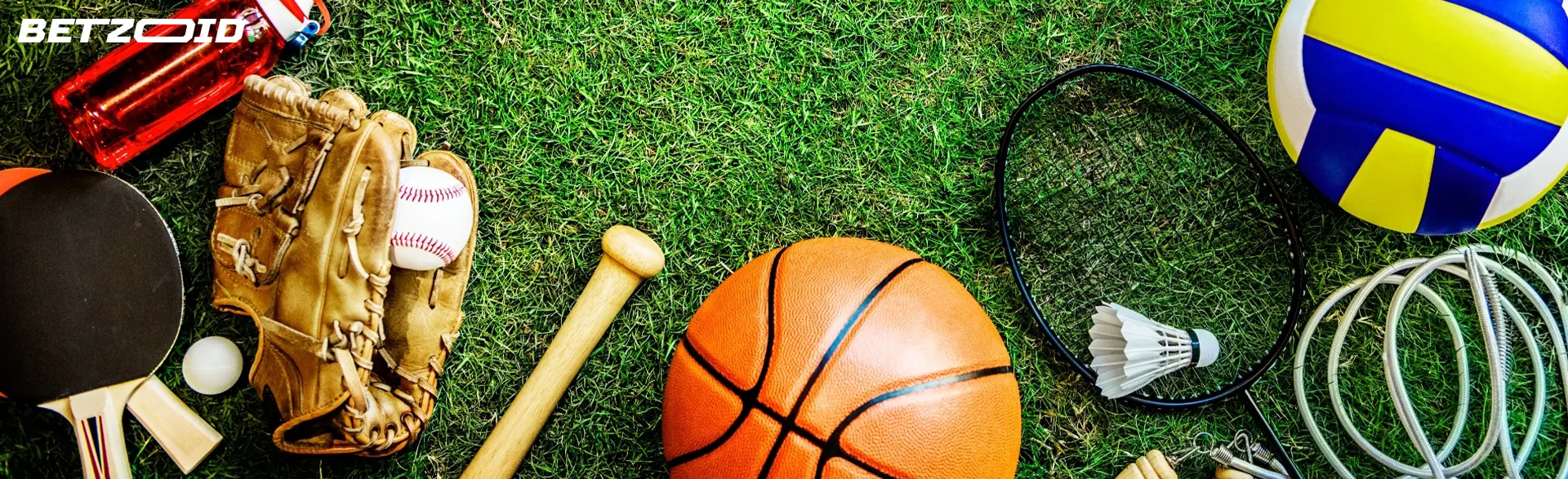 Diversos equipamentos esportivos. 