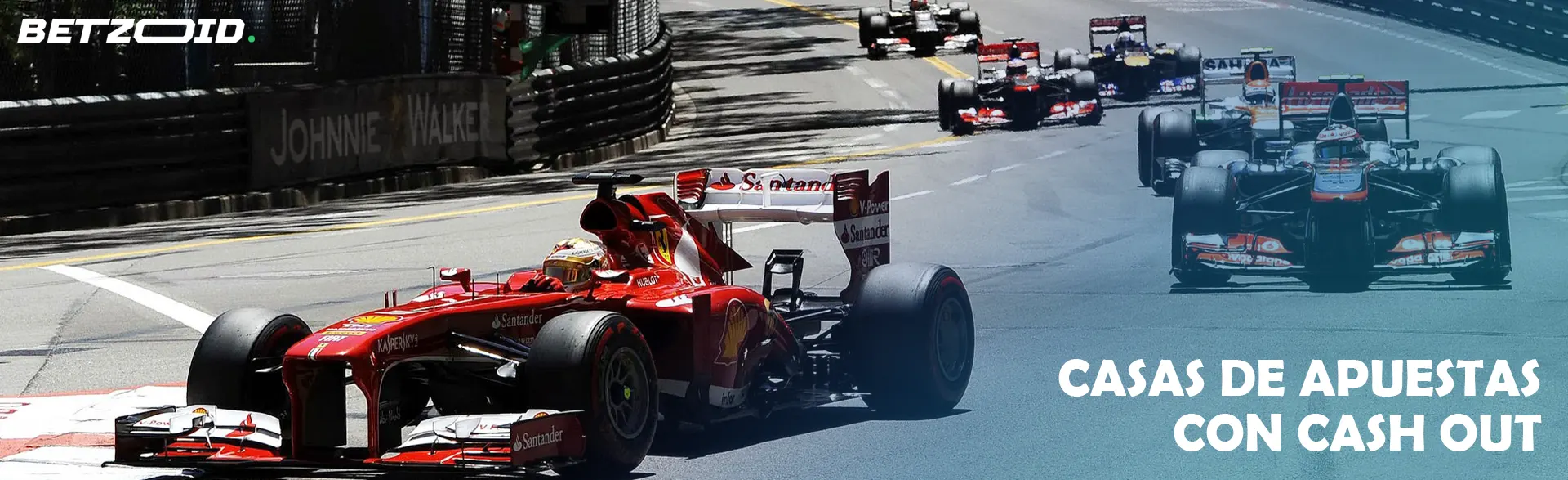 Coches de carreras de Fórmula 1 en la pista durante la carrera.