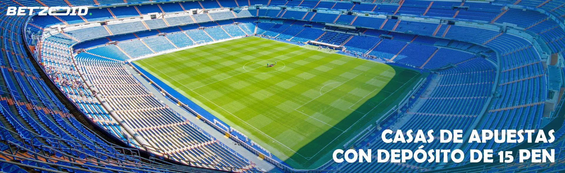 Estadio de fútbol vacío.