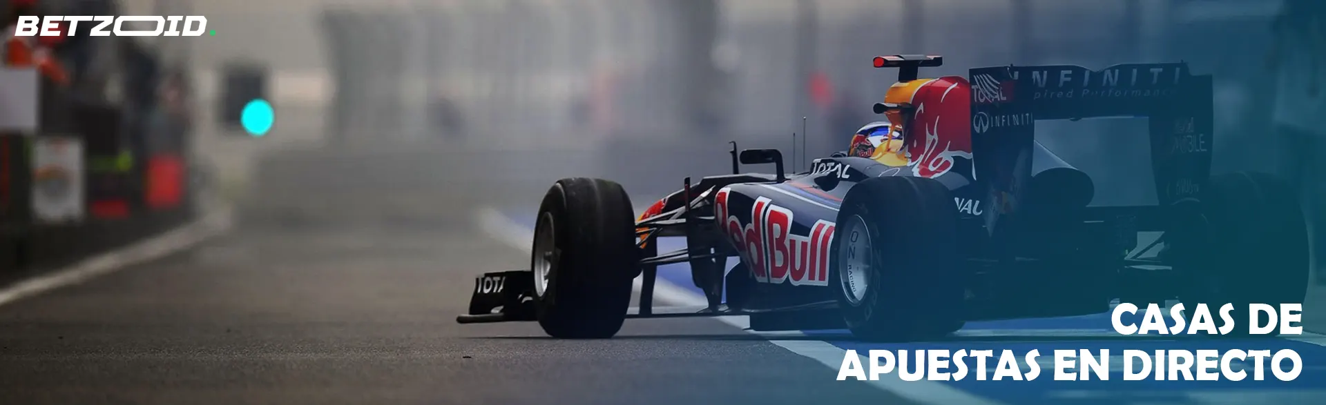 Coche de Fórmula 1 en la pista.