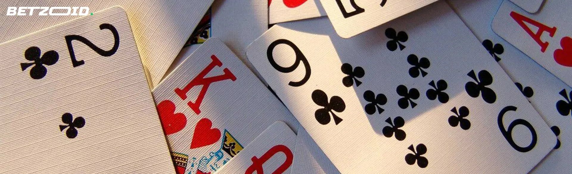 Scattered deck of cards.