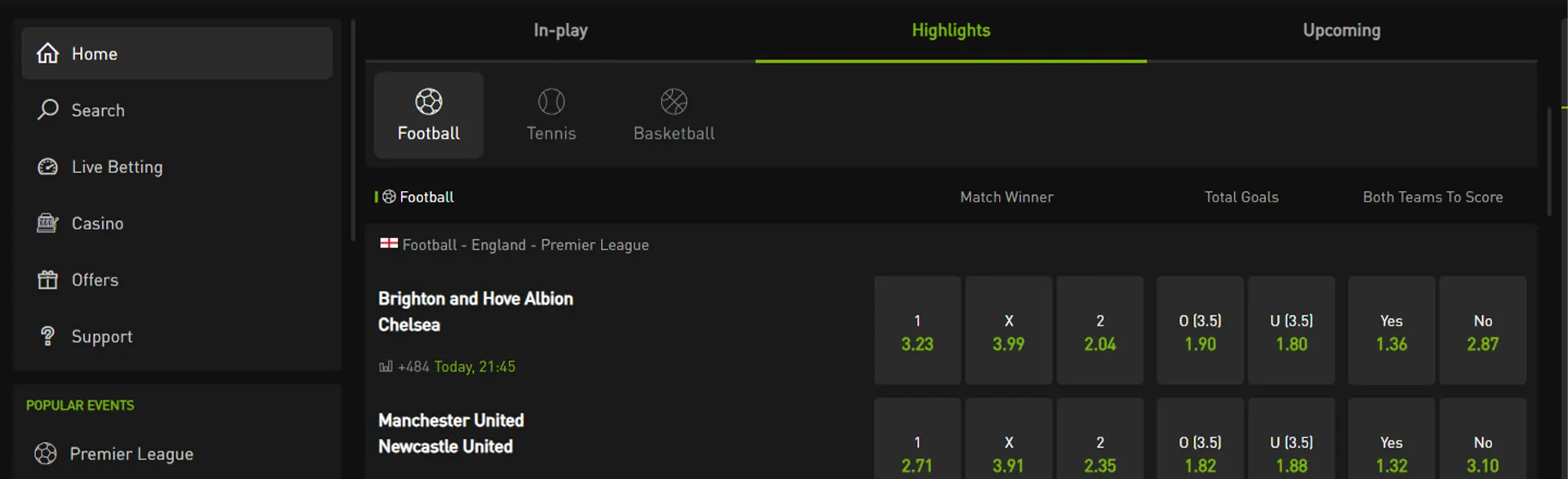 Bet777 best odds for football betting.