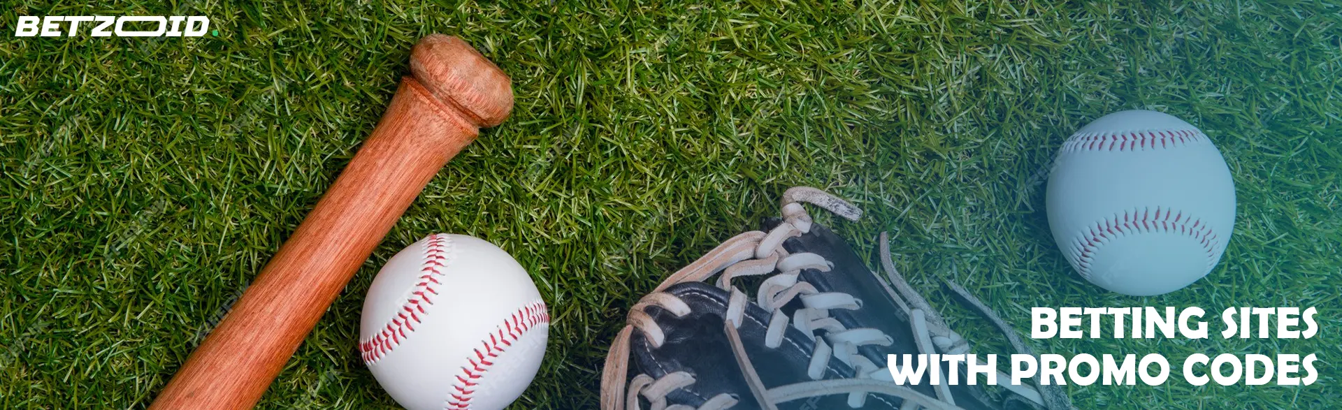 Baseball bat, balls and glove on the grass.
