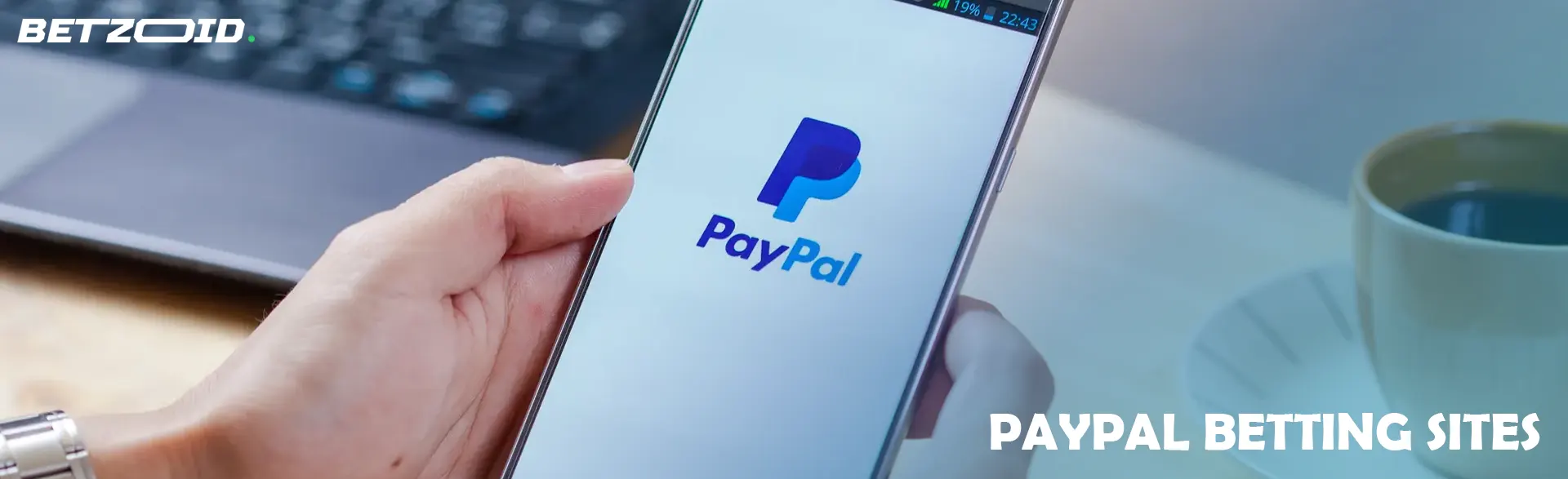PayPal logo on smartphone screen.