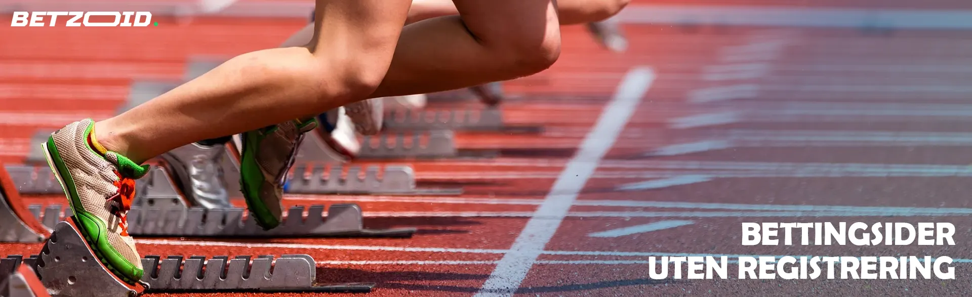 Utøvernes bein ved starten av løpet.