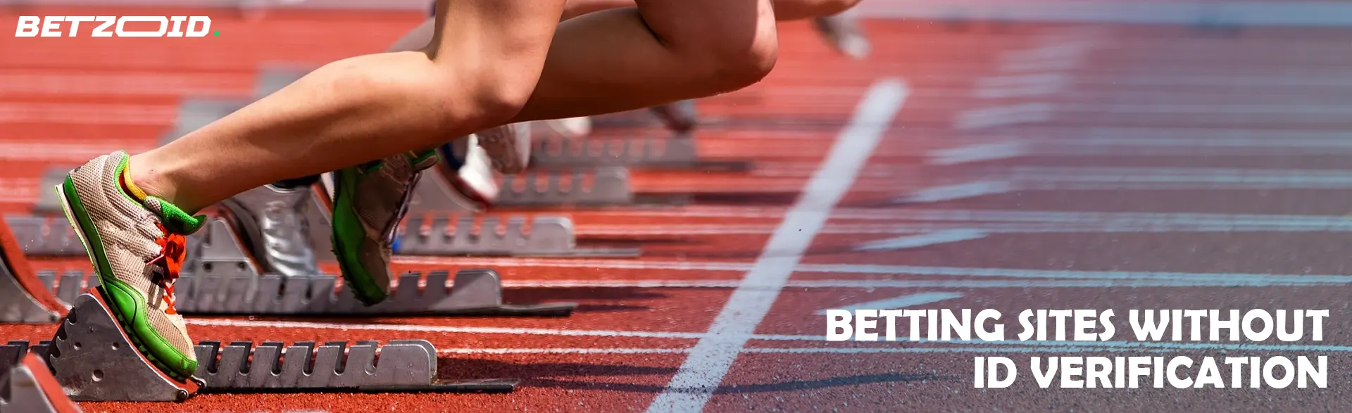 Runners stand at the start of the race.