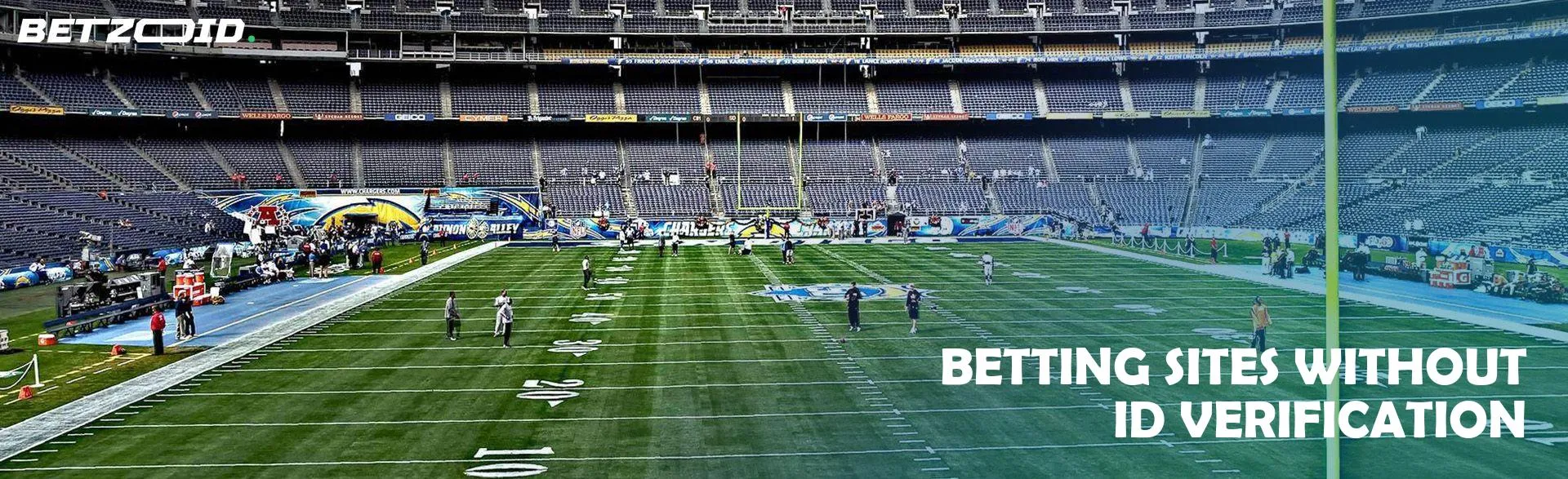 The sports stadium is preparing for the match.