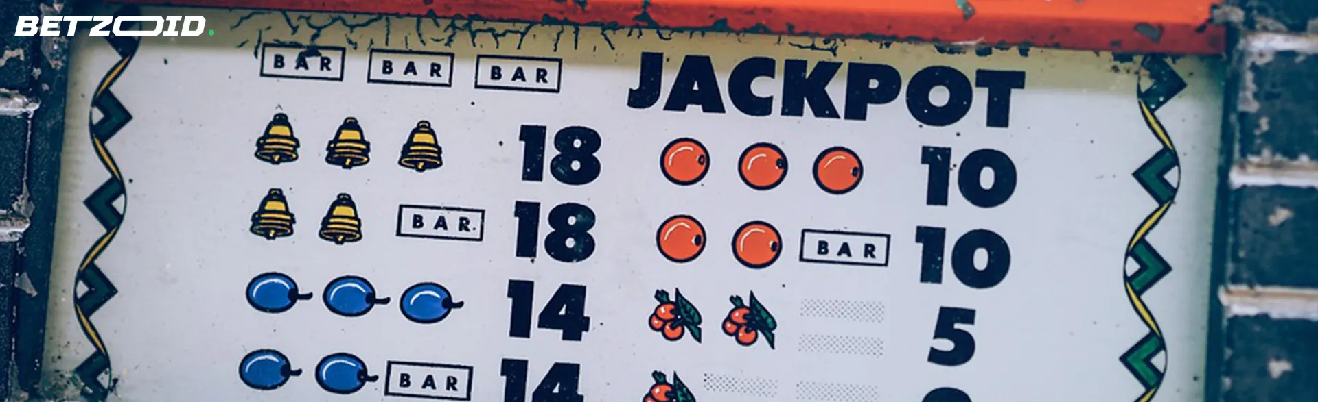 Slot machine scoring panel, prominently featuring the word 'JACKPOT' alongside numeric scores, embodying the classic casino gaming spirit.