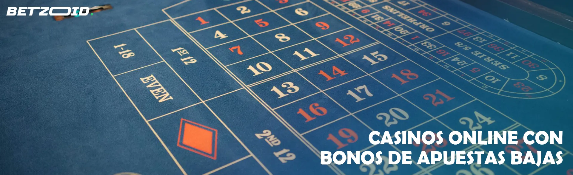 Mesa de ruleta vacía.