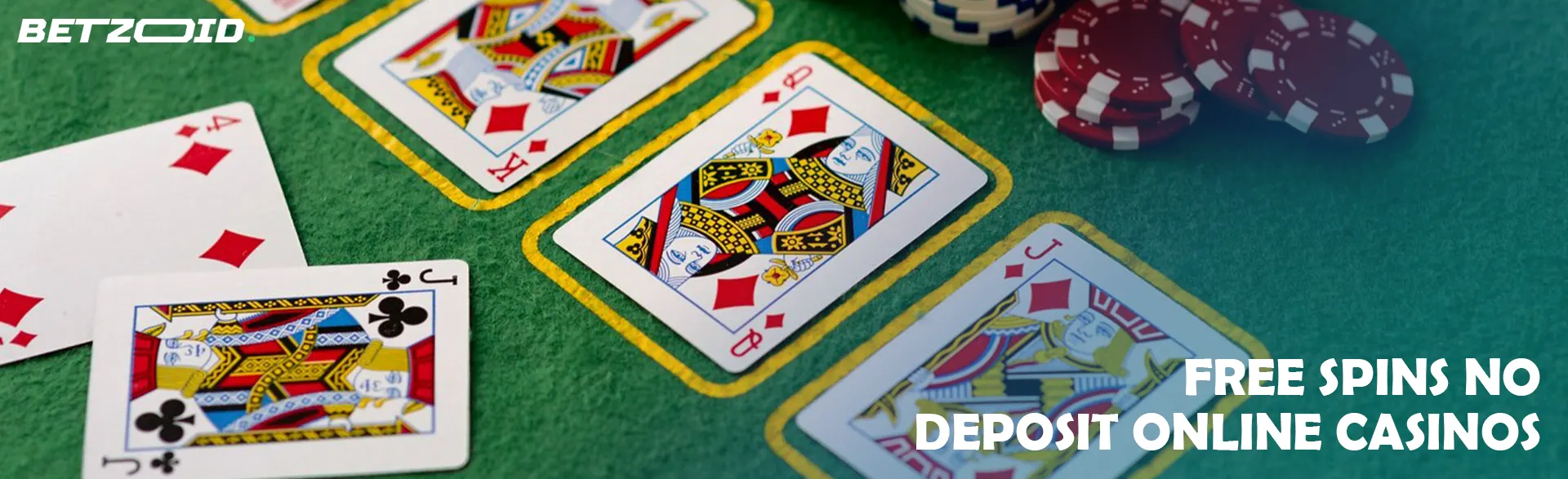 The cards lie next to the casino chips.