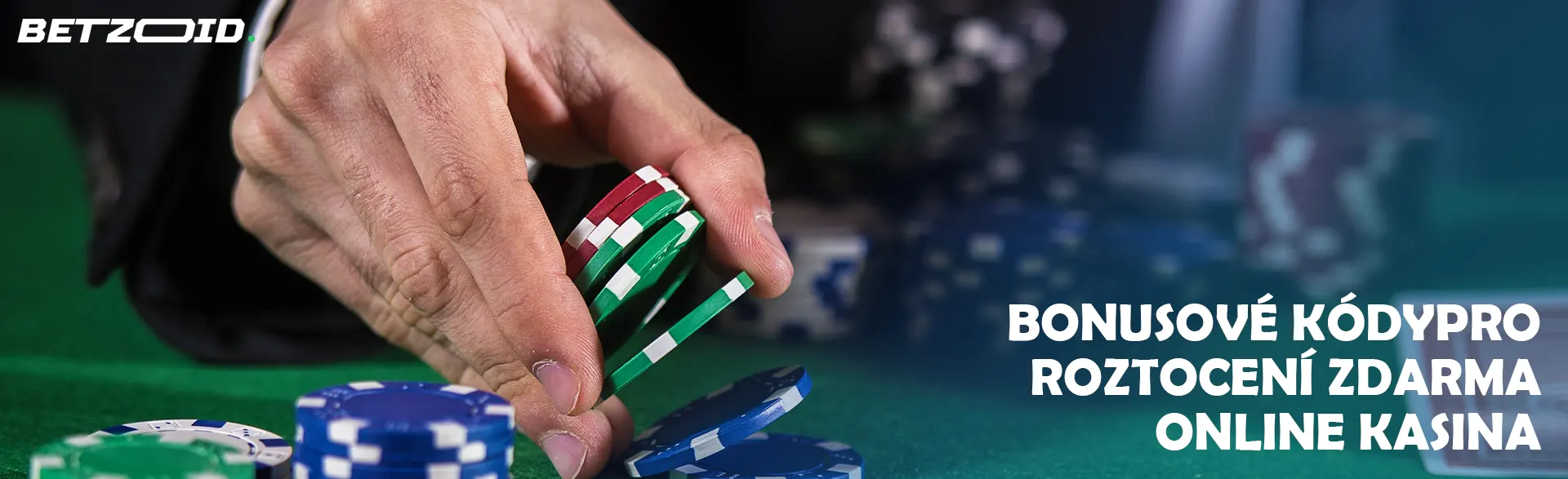 Hráč umístí žetony na stůl kasina.