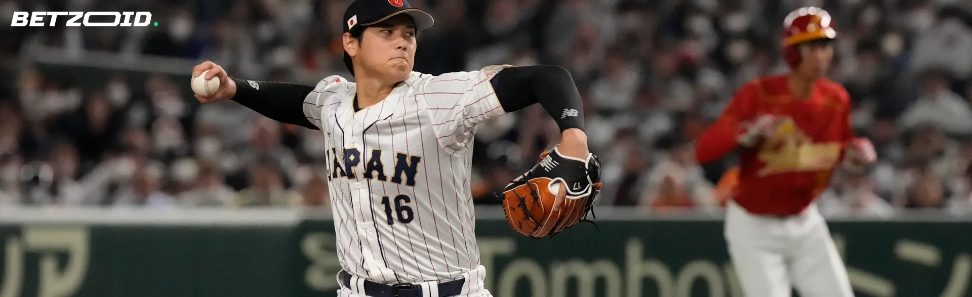 試合中にアクションする野球選手。