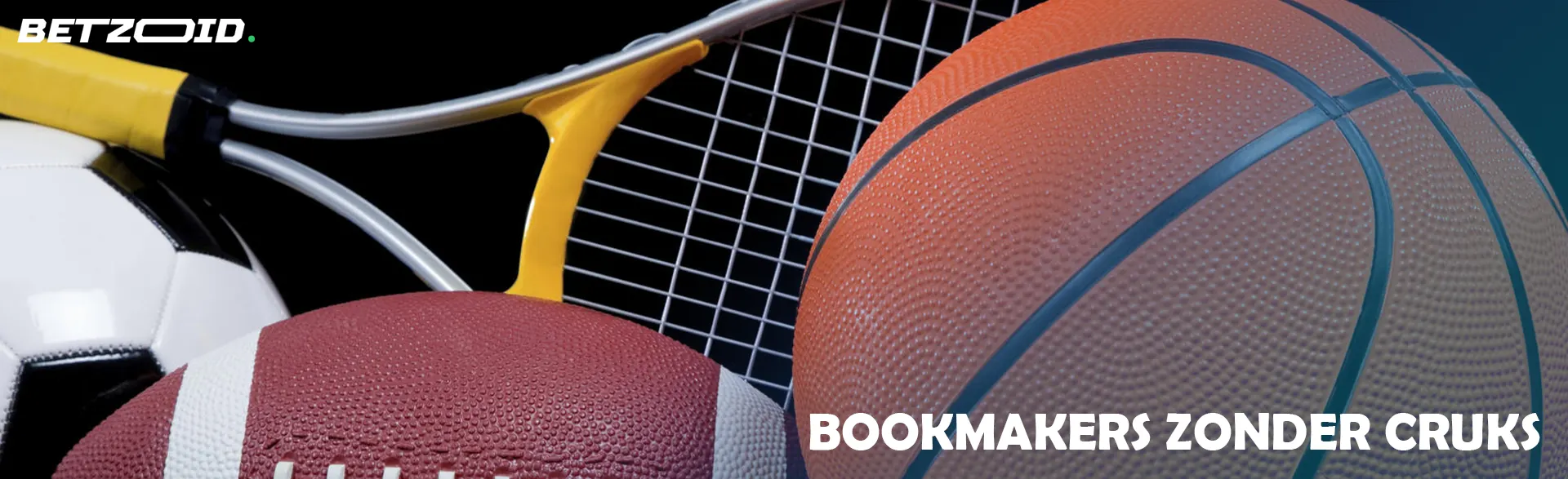 Sportuitrusting op een donkere achtergrond.