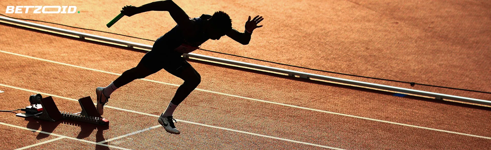 Běžec startuje během závodu.