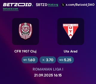 CFR 1907 Cluj - Uta Arad