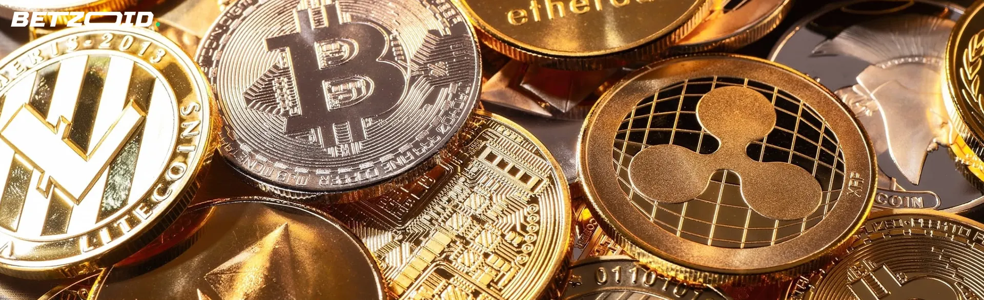 Monedas de diferentes criptomonedas.