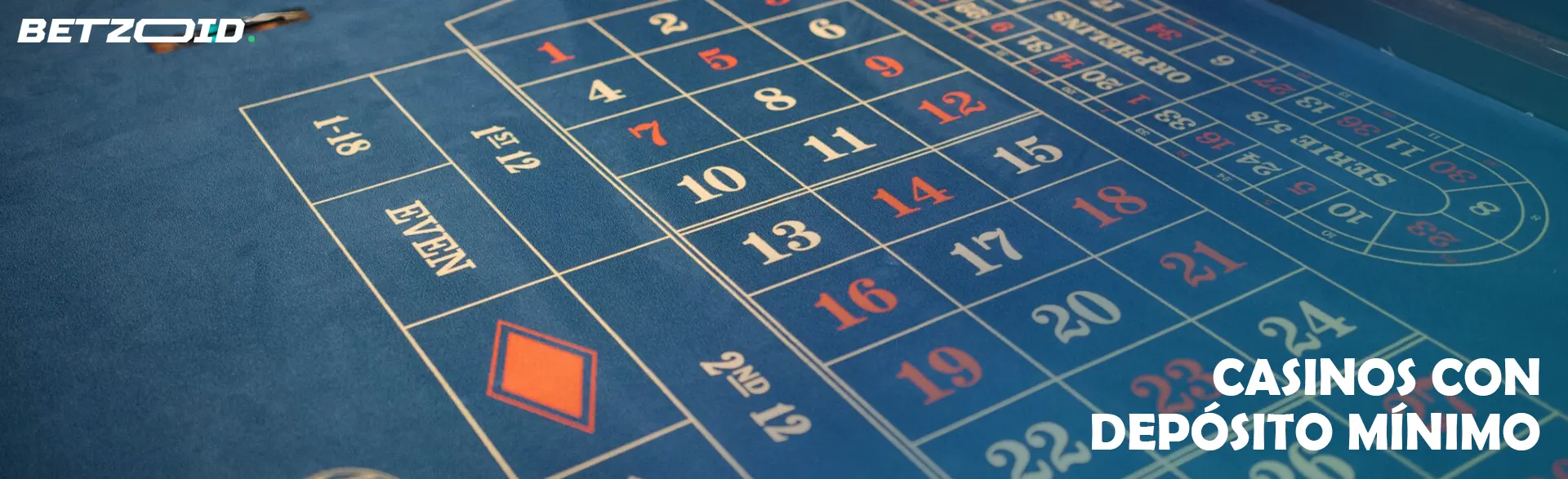 Mesa de ruleta vacía.