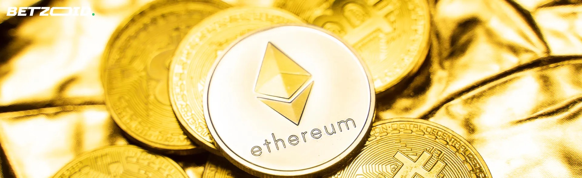 Ethereum kriptovaluta érmék.