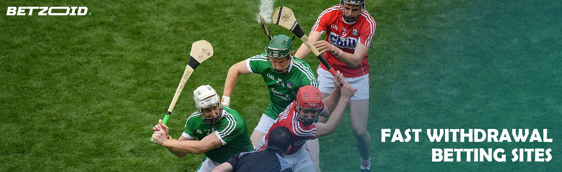 Players in action during a game of gurling.