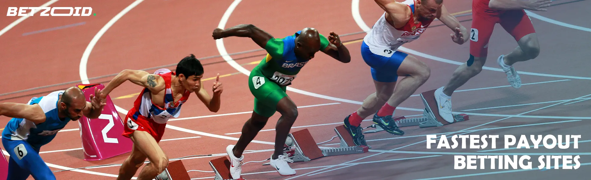 Athletes at the start of the race.