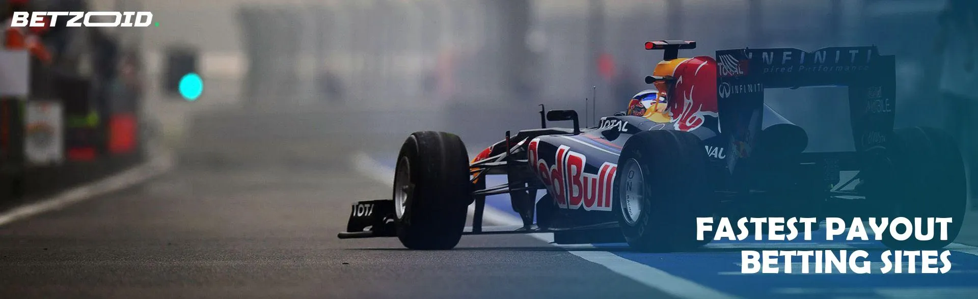 Formula 1 car on the track.