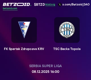 FK Spartak Zdrepceva KRV - TSC Backa Topola
