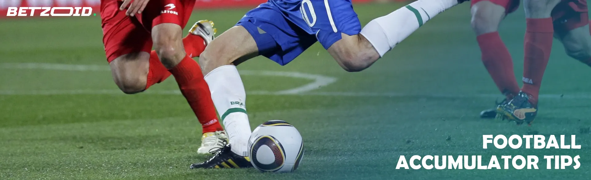 The moment in a football match when two players compete for the ball.