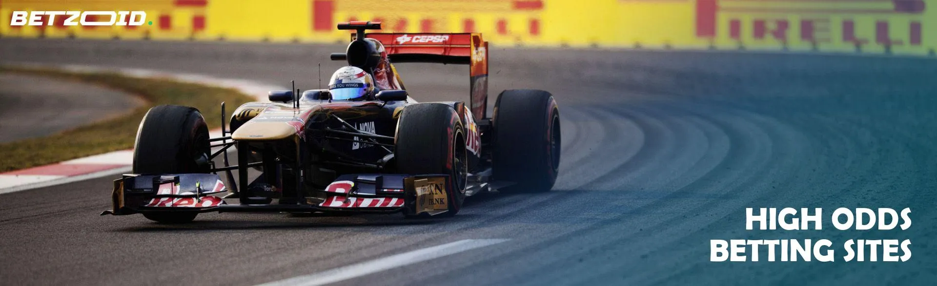 Formula 1 car on the track.