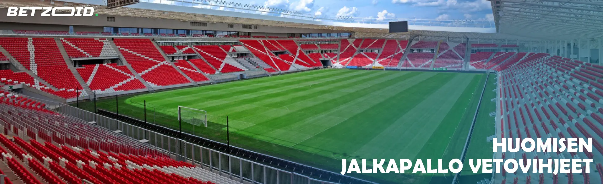 Tyhjä jalkapallostadion.
