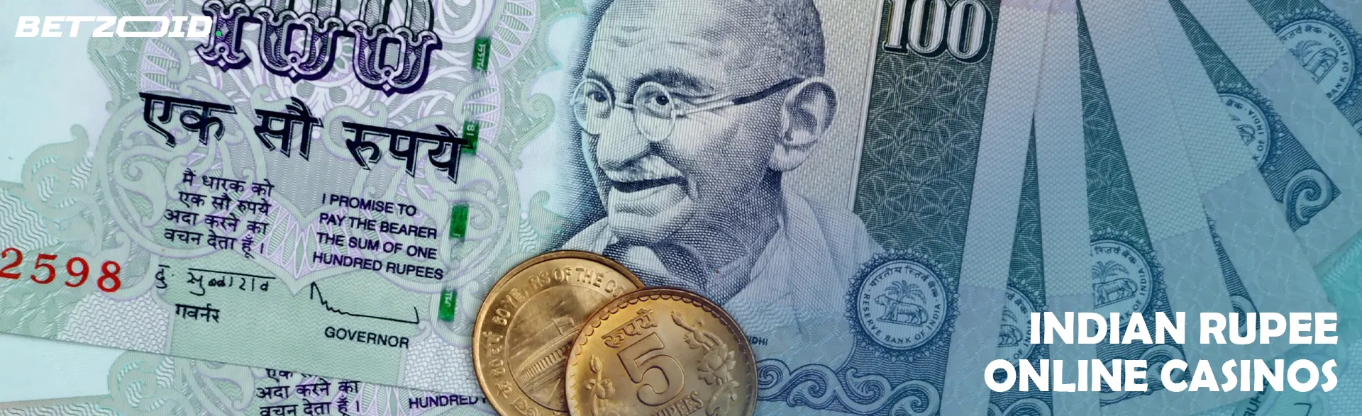 Indian rupee notes and coins.