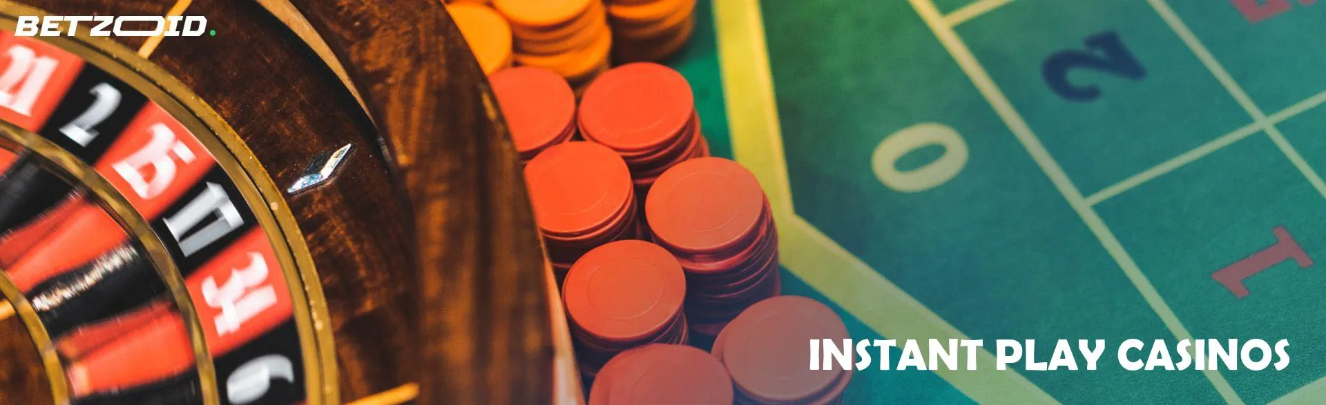 Roulette wheel next to casino chips.