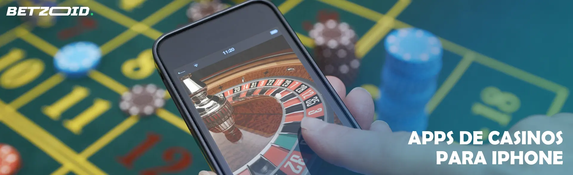 Un teléfono inteligente con una ruleta virtual en la pantalla.