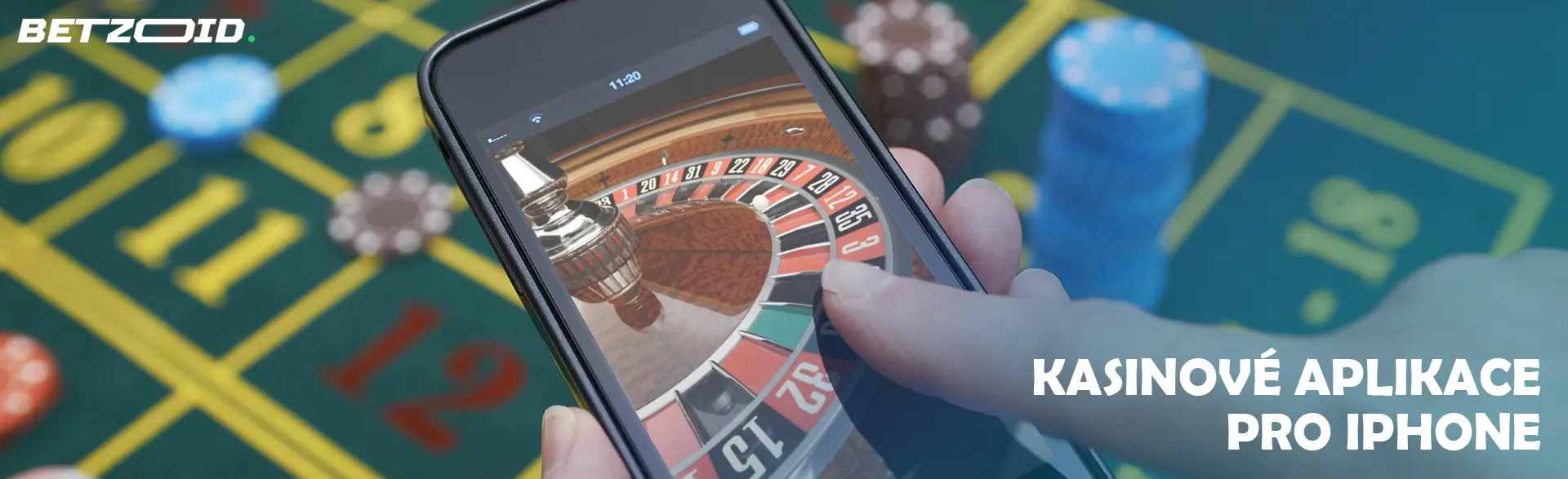 Virtuální ruleta na obrazovce smartphonu.