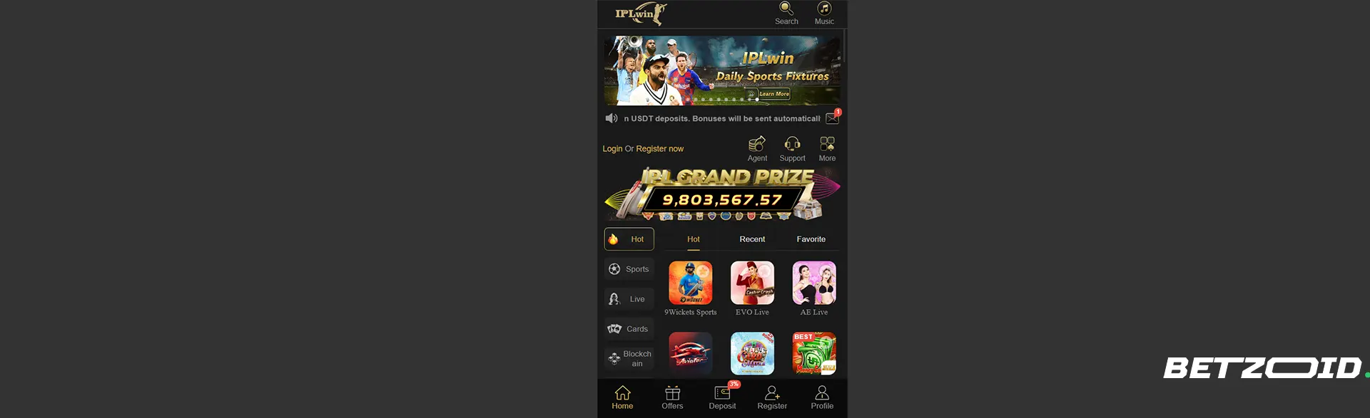 IPLwin review showcasing.