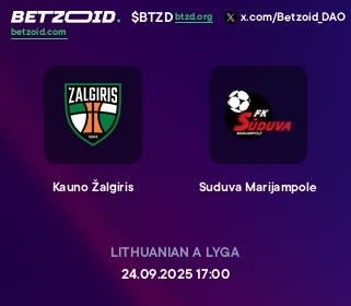 Kauno Žalgiris - Suduva Marijampole