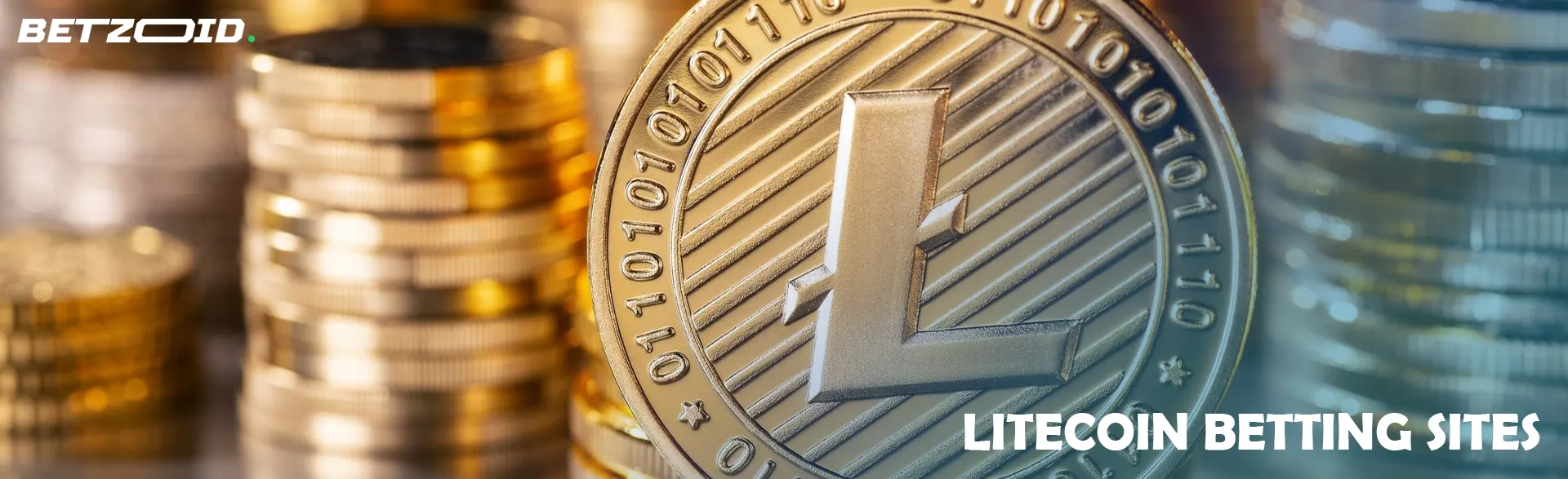 Litecoin cryptocurrency coin.