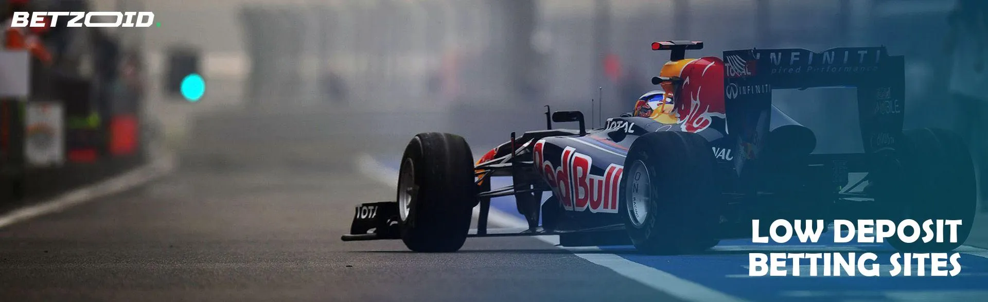 Formula 1 car on the track.