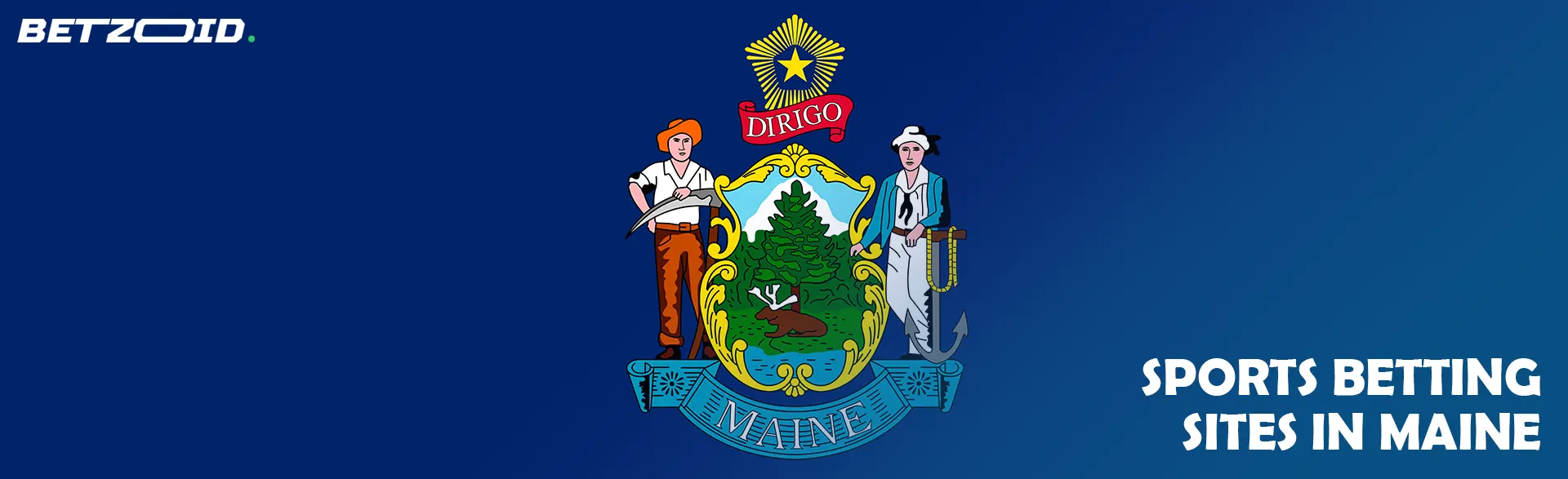 Maine state flag.