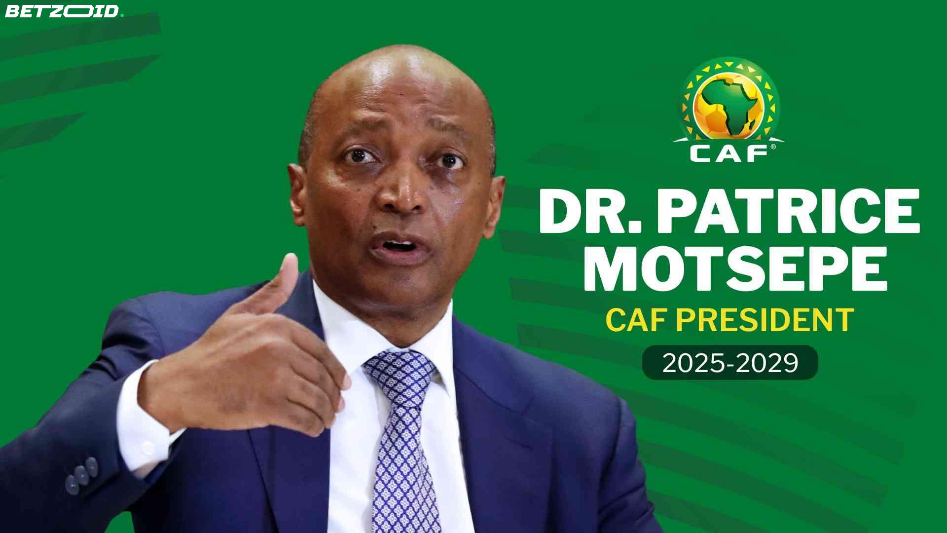 Motsepe Re-elected as CAF President: Pledges Private Funding for African Stadiums.